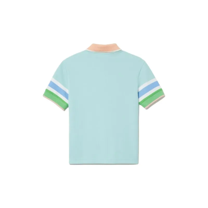 LACOSTE Polo Shirt Women's Turquoise Blue-1