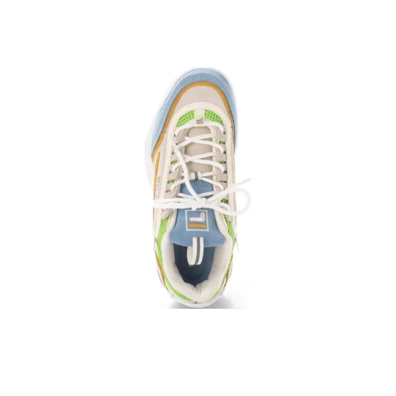 FILA Disruptor 2 Abrasion Resistant Breathable Low Top Running Shoes Women's Gray Blue-3