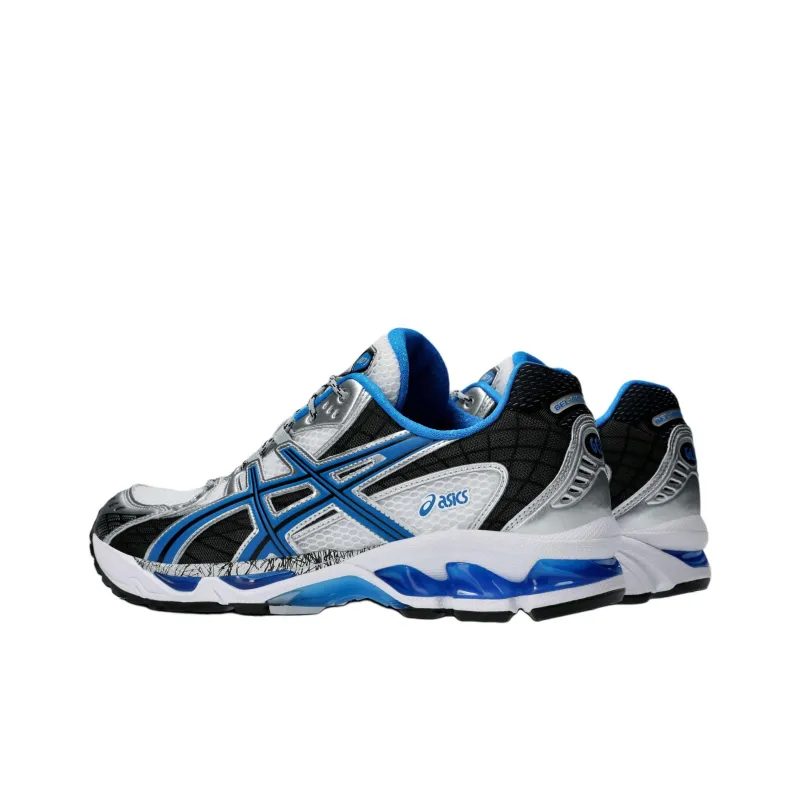Asics GEL Nimbus 10.1 Abrasion Resistant Low Top Casual Running Shoes Unisex White Blue-5