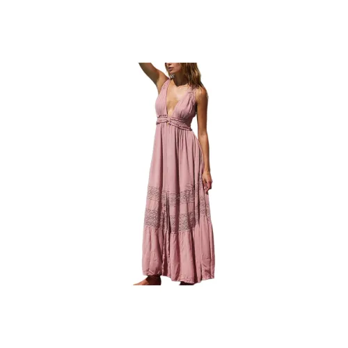 FREE PEOPLE Slip Dresses Women's Pale Mauve/Light Fuchsia