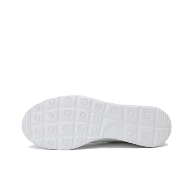 DESCENTE Anti Slip Wear Resistant Low Top Running Shoes Unisex White Blue-4