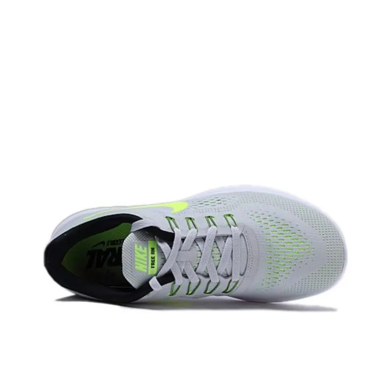 Nike Free Rn Pure Platinum/Volt Black Wolf Grey Women's-2