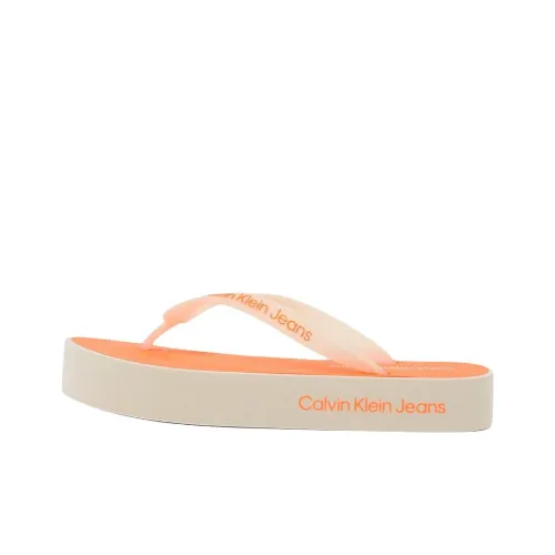 CALVIN KLEIN Flip Flops Women's Orange