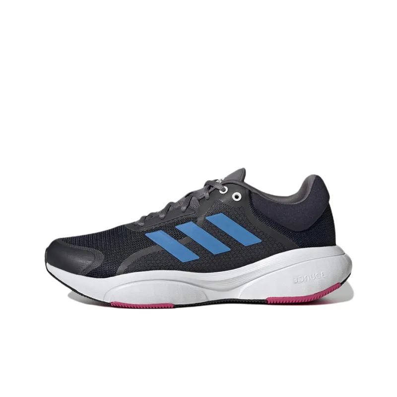 Adidas Response Bounce Running Shoes Men Low Top Black/Blue/White-0