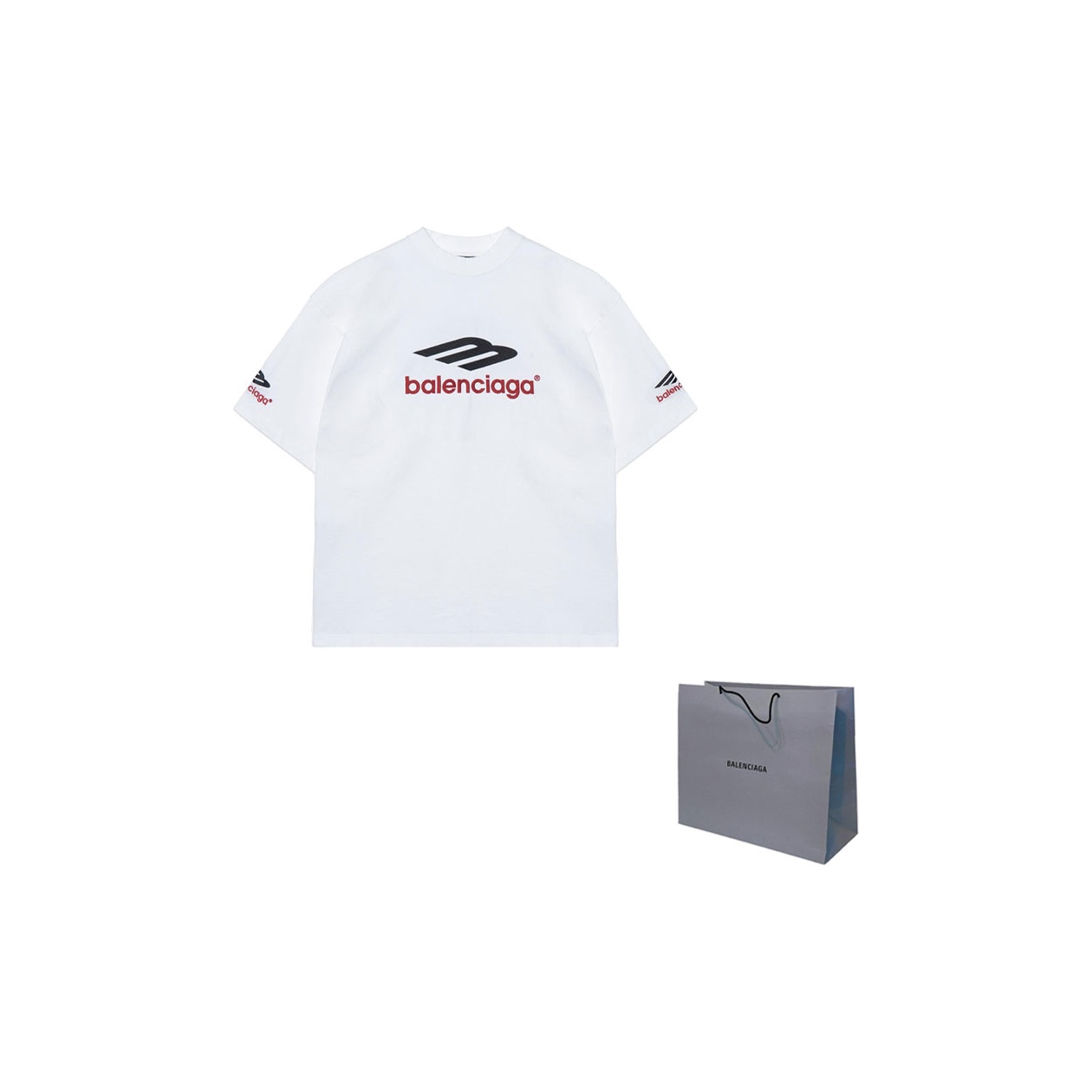 Balenciaga 3B Sports Icon T Shirt Loose Fit Style Unisex