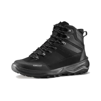 DECATHLON MT100 Anti-Slip Wear-Resistant Waterproof And Breathable High-Top Trekking Shoes Men's Black