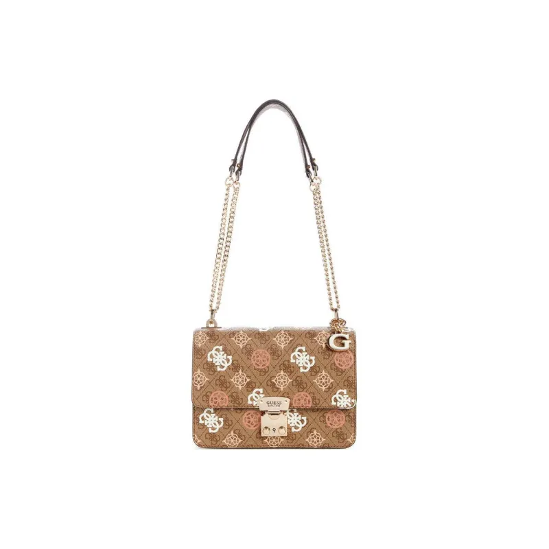 GUESS PU Shoulder Bag Crossbody Bag Regular Women's Tan & Beige-0