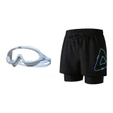Black Blue+White/Blue-Two-Piece Set