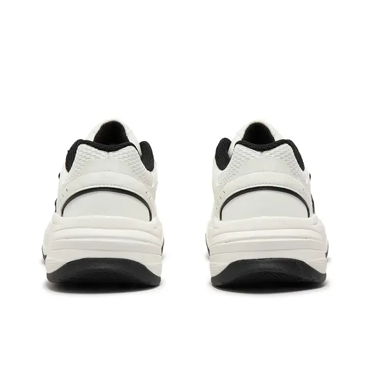 361° Sailing Series Wear Resistant Slip Resistant Low Top Chunky Sneakers Men's White Black-3
