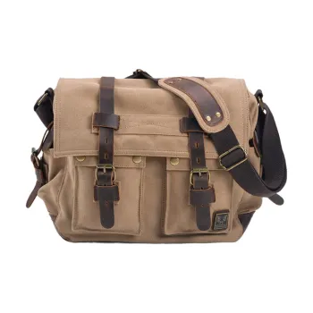TTaG．baG Canvas Cowhide Canvas Bag Crossbody Bag Men's