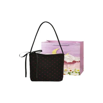 Bansusu PU Shoulder Bag Regular Women's Ash Heart/Black Heart/Black Butterfly