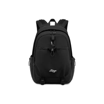 EDISON Water Repellent Oxford Fabric Casual Campus Backpack Regular Unisex Black/Gray