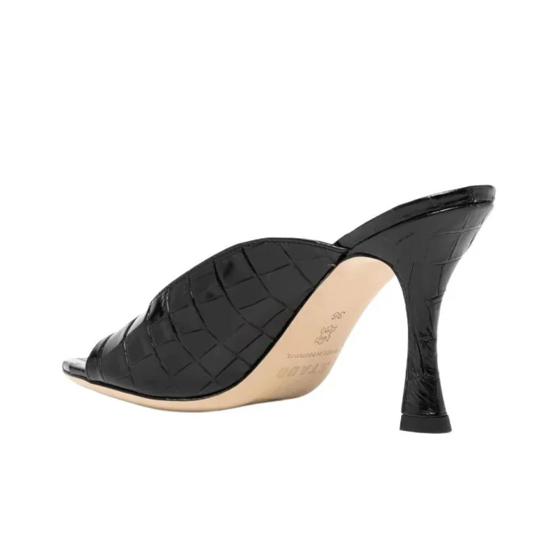 Staud Slide Slippers Women's Black-3
