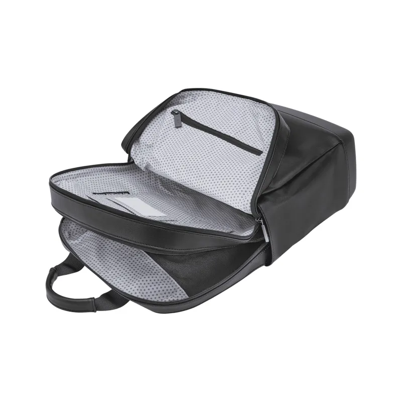 MOLESKINE Polyurethane And Polyester Blend Backpack Unisex Black-4