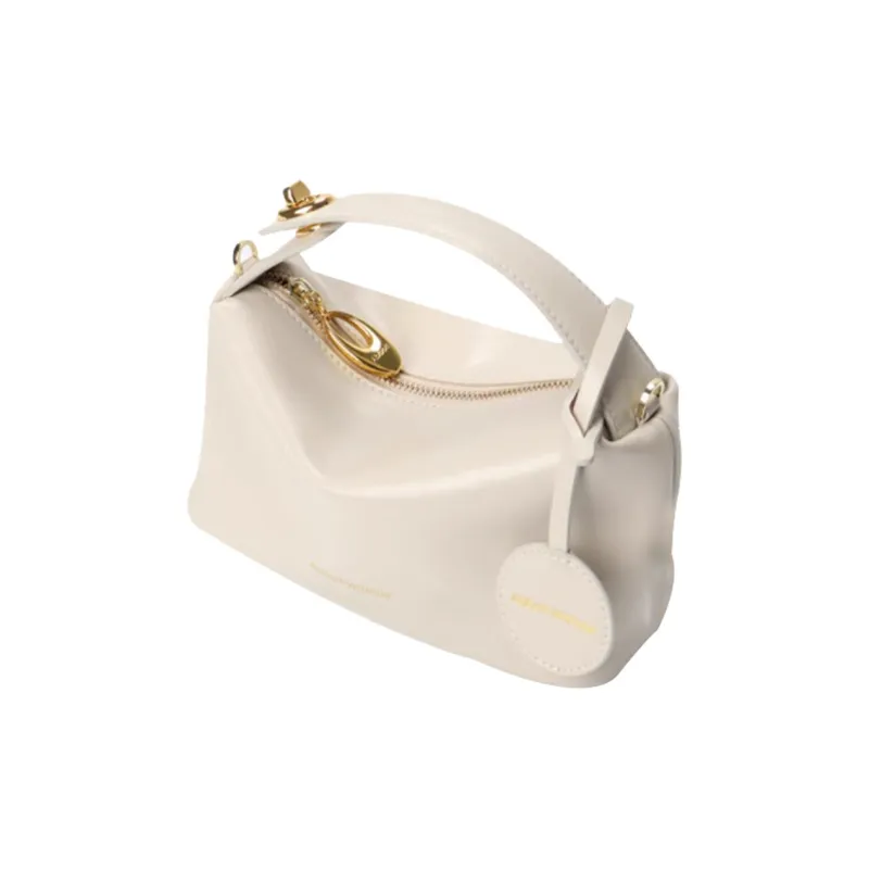 Abbott-VINTAGE Cow Leather Shoulder Bag Crossbody Bag Handbag Women's-3