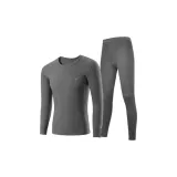 Dark Gray Crew Neck Clothing Sets