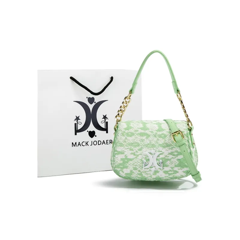 MACK JODAER Synthetic Leather Shoulder Bag Regular Women's Green-1