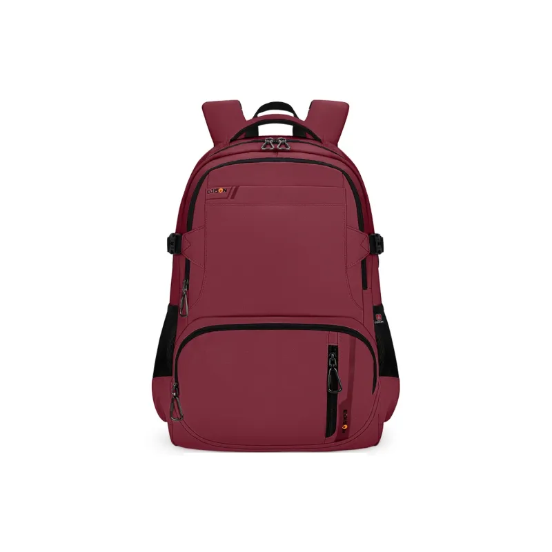EDISON Water Repellent Oxford Fabric Casual Campus Backpack Handbag Regular Unisex Black/Red/Blue/Ecru-5