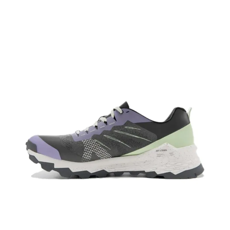 DECATHLON Anti Slip Wear Resistant Low Top Trail Running Running Shoes Women's Purple Black Green-0