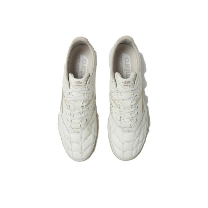 Umbro Anti Slip Wear Resistant Low Top Casual Running Shoes Unisex White Gold-2