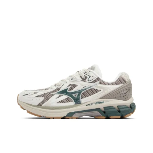 Mizuno Halo Mix Running Shoes Unisex Low-Top Champagne White/Rock Gray/Jasper