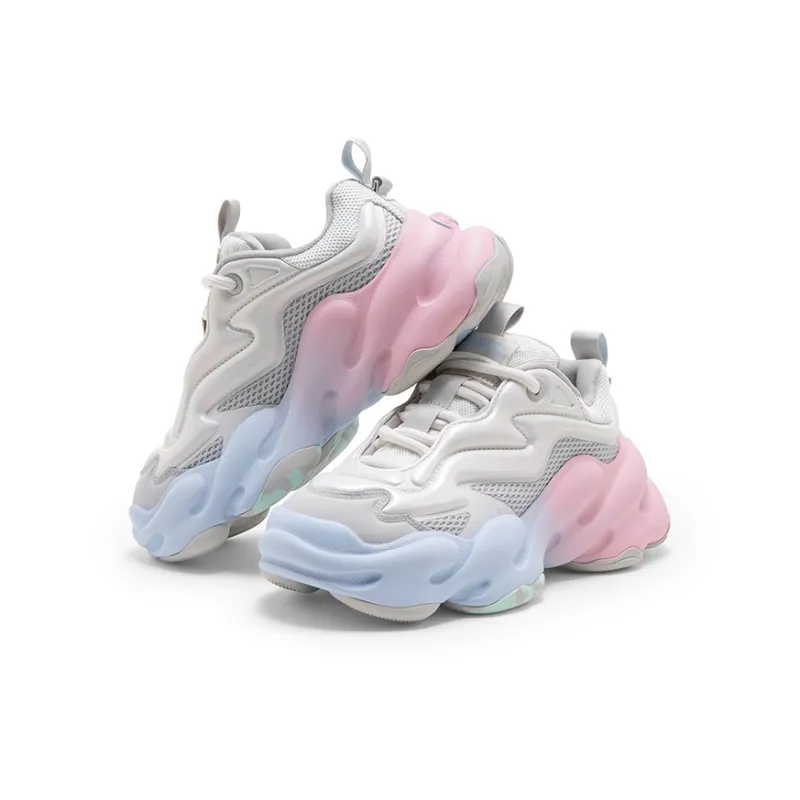 STARTER Chunky Sneakers Women's Low Top White/Pink/Blue-2