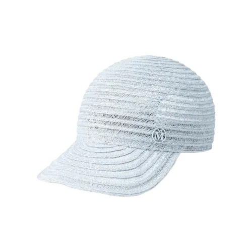 Maison Michel Tiger Straw Baseball Cap