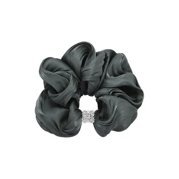 ROYALSASA Silk Chiffon, Faux Crystal Hair Tie Women's