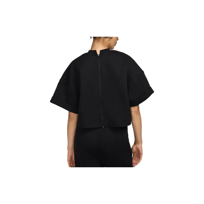 Nike Sportswear Tech Fleece Women's Oversized Short Sleeve Cropped Top-1