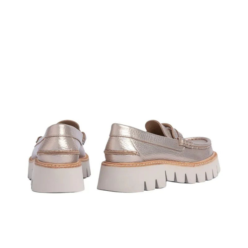 Pedro García Sebas Loafers 3.5cm Women's White Gold-4