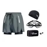 Gray Electroplated Swim Goggles Five-Piece Set
