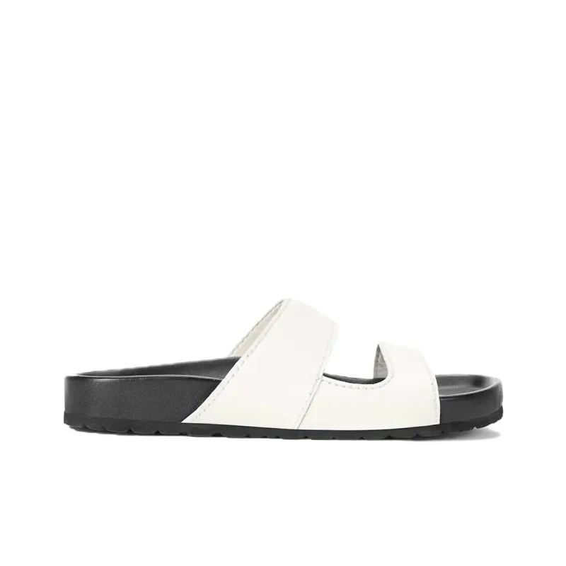 Staud Slide Slippers Women's White-1