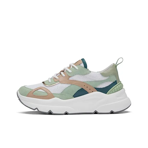 ZSBELLA Anti-Slip And Wear-Resistant Height Increasing Low-Top Chunky Sneakers Women's-0