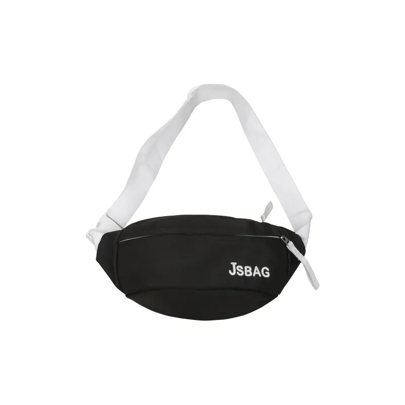 MOK Nylon Sling Bag Regular Unisex White & Rose Red/White & Green/Black/Yellow/Blue/Pink-2