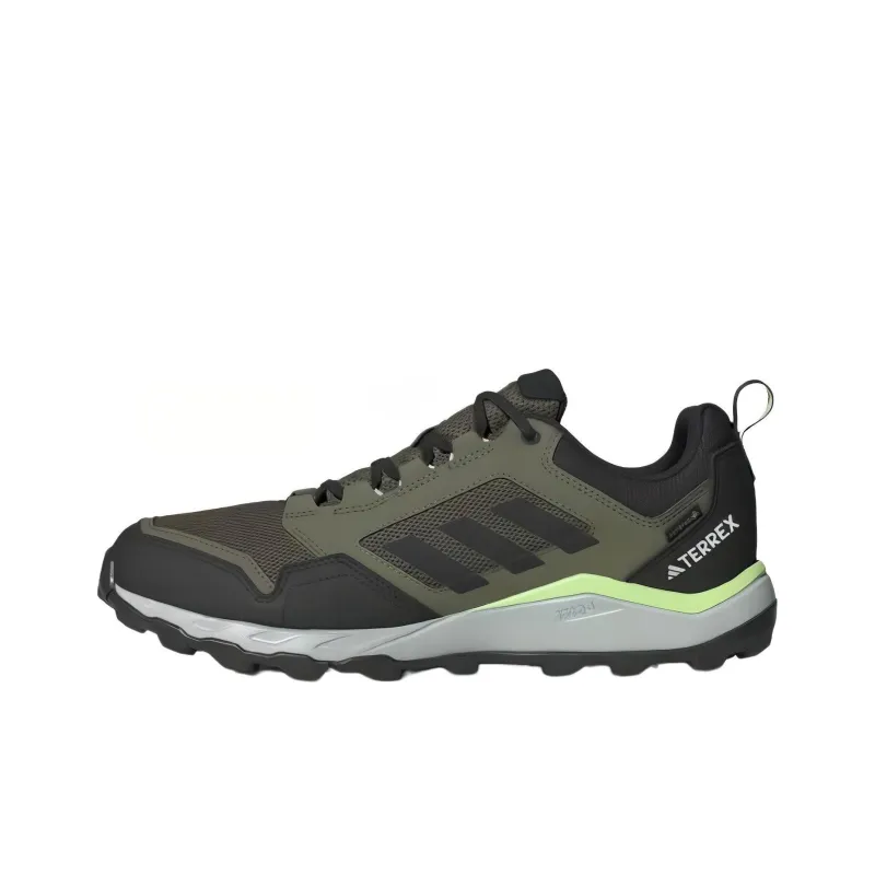 Adidas Terrex Tracerocker Anti-Slip Wear-Resistant Low-Top Running Shoes Men's Black Green-0