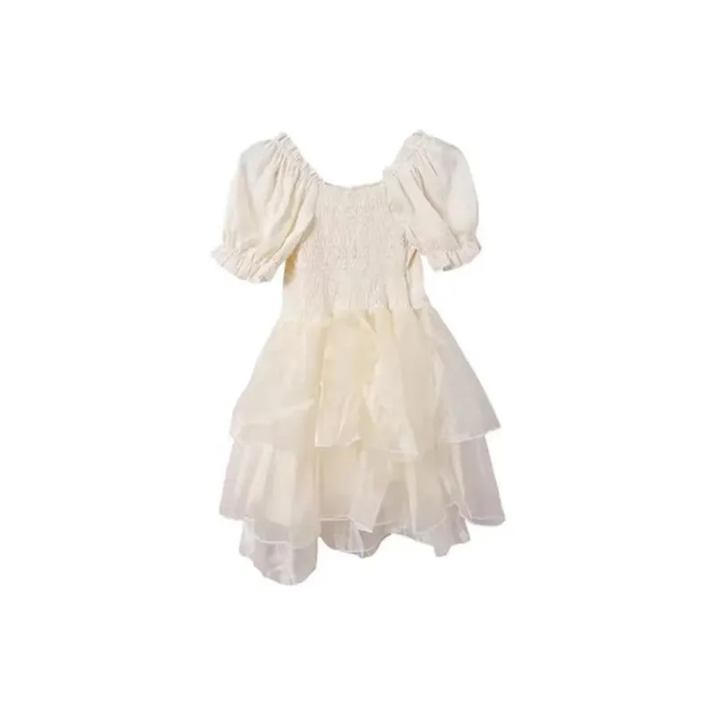 Incolore Short Sleeved Dresses Women's Apricot-1