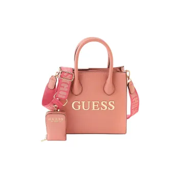 GUESS Polyurethane PU Shoulder Bag, Crossbody Bag, Handbag Small Size Women's Pink