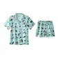 Green Mint Mambo Penguin[Short-Sleeved Shorts]
