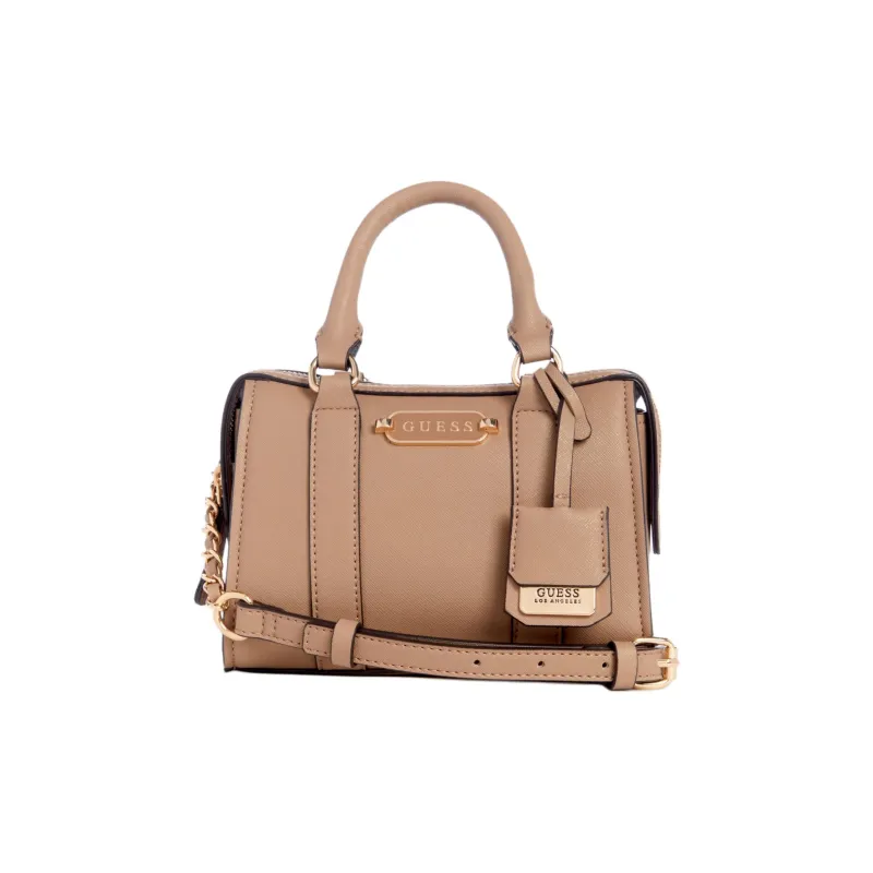 GUESS Artificial Leather Handbag Shoulder Bag Crossbody Bag Women's Light Brown-0