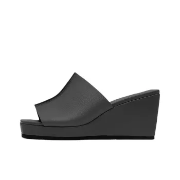 ST. AGNI Slide Slippers 8cm Women's Black