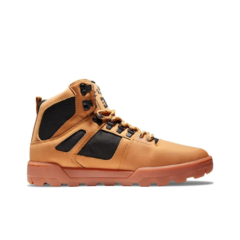 DC Shoes Slip Resistant Waterproof High Top Hiking Shoes Men's Brown-1