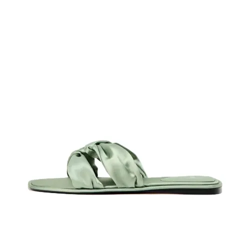 ZARA Slide Slippers Women's Green