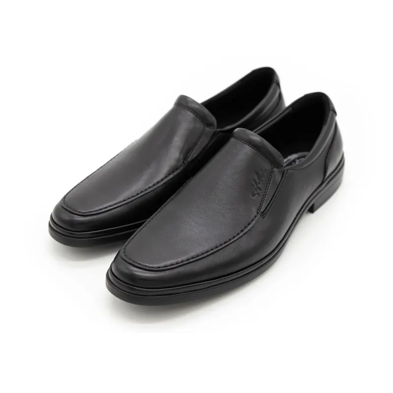 Satchi Premium Casual Business Formal Leather Shoes Men's Black-2
