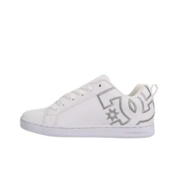 DC Shoes Court Graffik Abrasion Resistant Breathable Low Top Casual Shoes Women's White