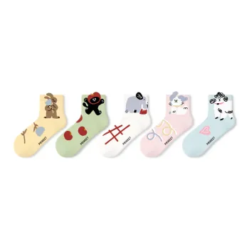 Primeet Ankle Socks Women's 5 Pack
