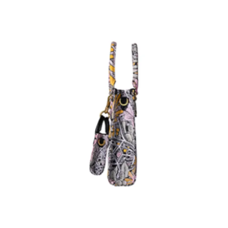 FION Fabric Shoulder Bag, Crossbody Bag, Handbag Regular Women's Pink/Black-3