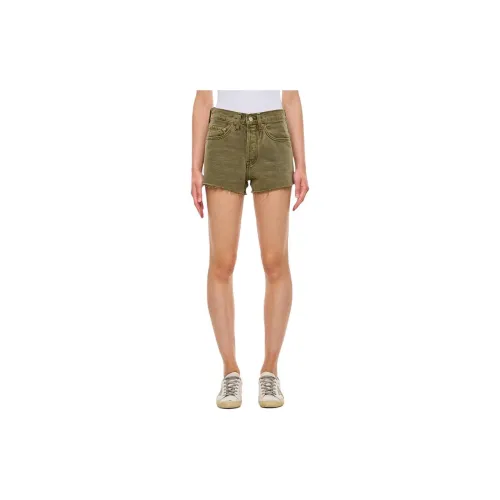 Levis Denim Shorts Women's Dark Olive Green