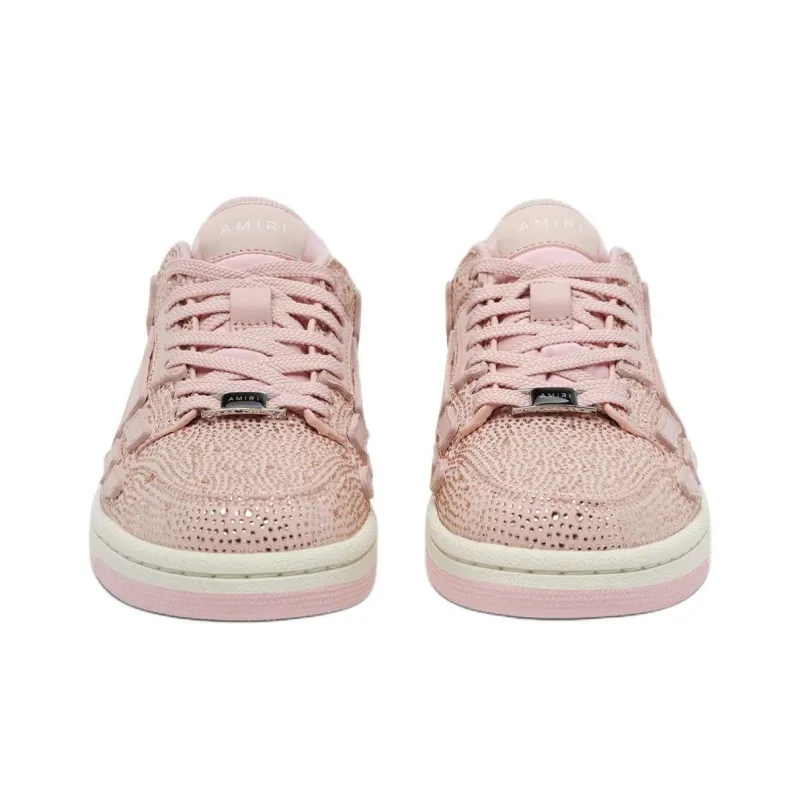AMIRI Skel Top Low Top Skateboard Shoes Women's Pink-3