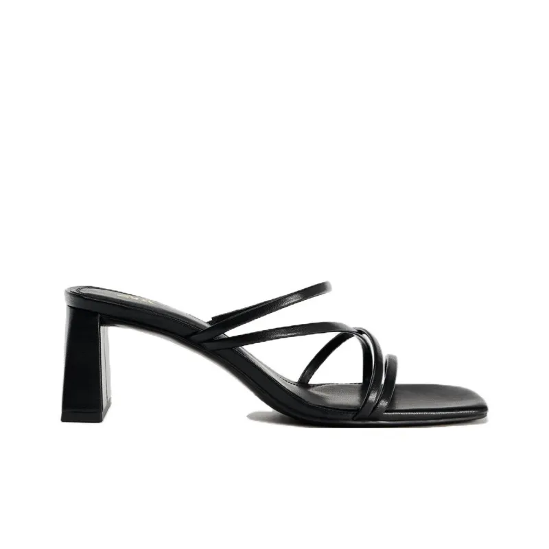ZARA Abrasion Resistant Slide Slippers Women's Black-1