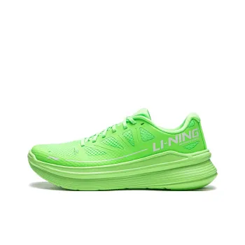 LiNing Ling Yue Cushioning Slip Resistant Low Top Running Shoes Men's Neon Green